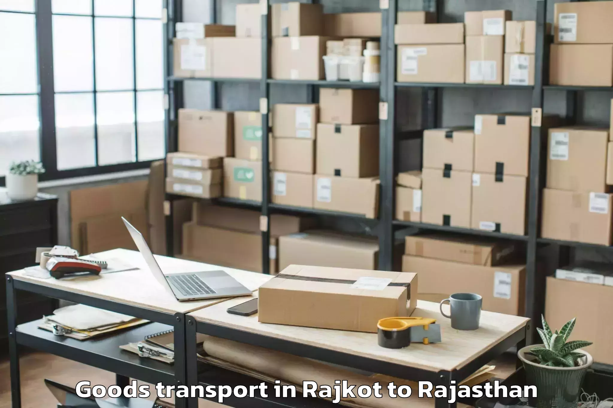 Leading Rajkot to Madanganj Kishangarh Goods Transport Provider